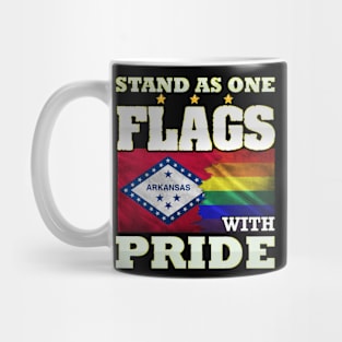 LGBT Arkansas state flag design Mug